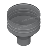 Воронка водосборная МЕТАЛЛ ПРОФИЛЬ ПРОЕКТ D350х150 Ral 7004